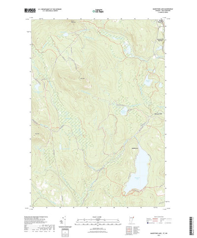 United States Geological Survey Maidstone Lake, VT (2021, 24000-Scale) digital map