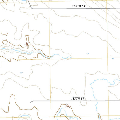United States Geological Survey Mail Shack Creek, SD (2021, 24000-Scale) digital map