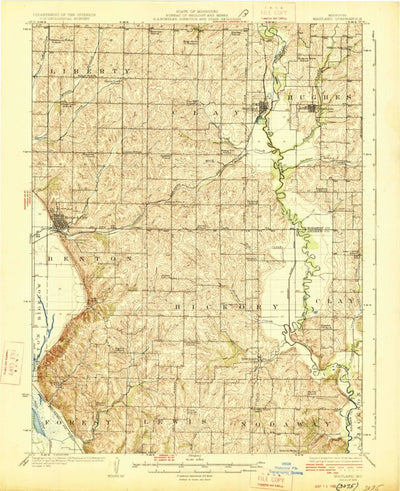 United States Geological Survey Maitland, MO (1926, 62500-Scale) digital map