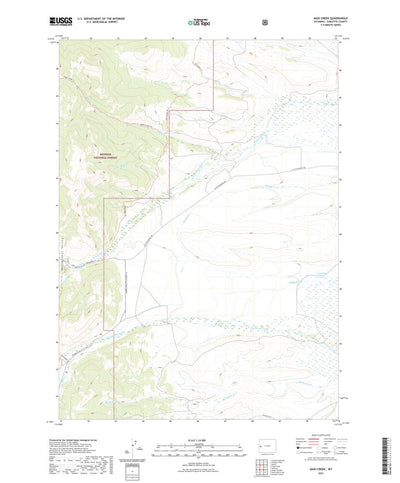 United States Geological Survey Maki Creek, WY (2021, 24000-Scale) digital map