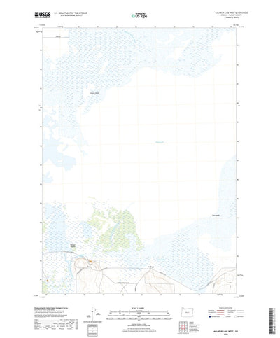 United States Geological Survey Malheur Lake West, OR (2020, 24000-Scale) digital map