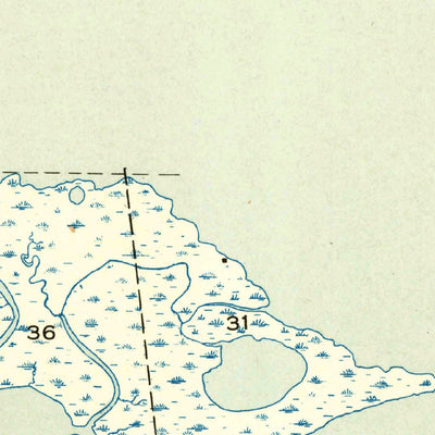 United States Geological Survey Malheureux Point, LA (1946, 31680-Scale) digital map