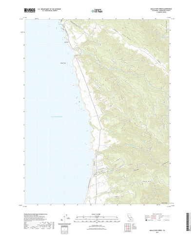United States Geological Survey Mallo Pass Creek, CA (2021, 24000-Scale) digital map