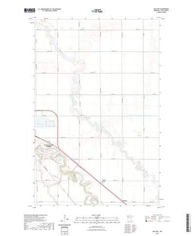 United States Geological Survey Mallory, MN (2022, 24000-Scale) digital map