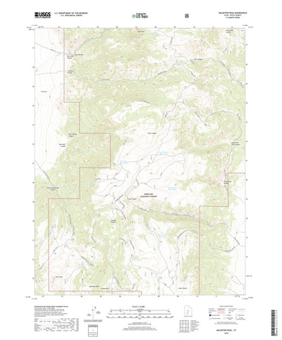 United States Geological Survey Malmsten Peak, UT (2020, 24000-Scale) digital map