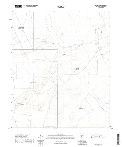 United States Geological Survey Malone Draw, NM (2020, 24000-Scale) digital map