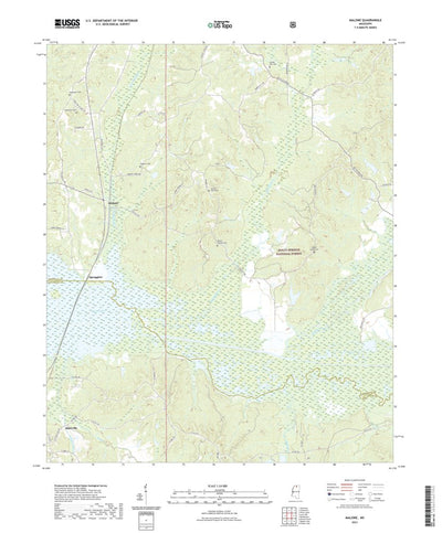 United States Geological Survey Malone, MS (2021, 24000-Scale) digital map
