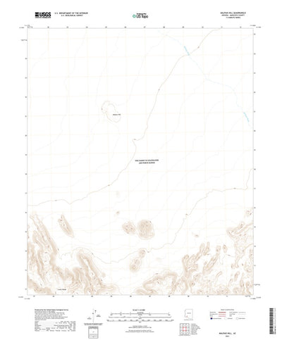 United States Geological Survey Malpais Hill, AZ (2021, 24000-Scale) digital map