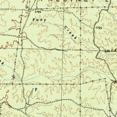 United States Geological Survey Malvado, TX (1944, 62500-Scale) digital map