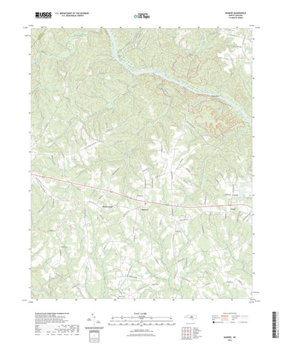United States Geological Survey Mamers, NC (2022, 24000-Scale) digital map