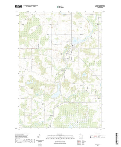 United States Geological Survey Manawa, WI (2022, 24000-Scale) digital map