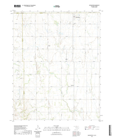 United States Geological Survey Manchester, OK (2022, 24000-Scale) digital map