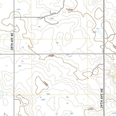 United States Geological Survey Manfred SW, ND (2020, 24000-Scale) digital map