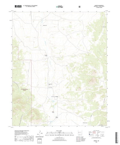 United States Geological Survey Mangas, NM (2020, 24000-Scale) digital map