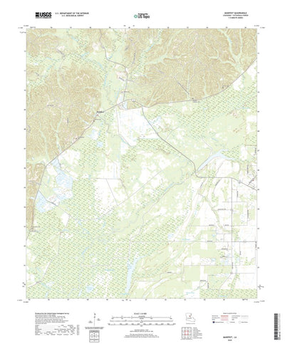 United States Geological Survey Manifest, LA (2020, 24000-Scale) digital map