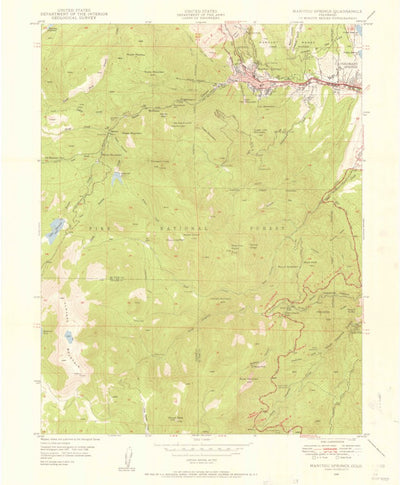 United States Geological Survey Manitou Springs, CO (1948, 24000-Scale) digital map