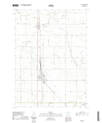 United States Geological Survey Manly, IA (2022, 24000-Scale) digital map