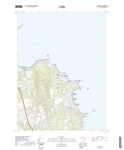 United States Geological Survey Manomet, MA (2021, 24000-Scale) digital map