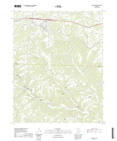 United States Geological Survey Mansfield, MO (2021, 24000-Scale) digital map
