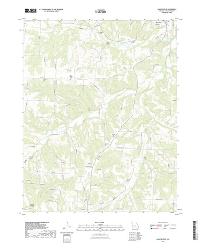 United States Geological Survey Mansfield NE, MO (2021, 24000-Scale) digital map