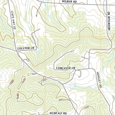 United States Geological Survey Mansfield NE, MO (2021, 24000-Scale) digital map