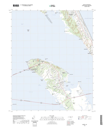 United States Geological Survey Manteo, NC (2022, 24000-Scale) digital map