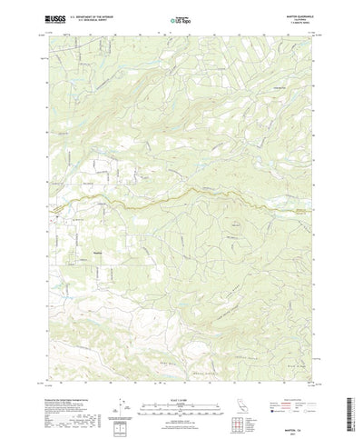 United States Geological Survey Manton, CA (2021, 24000-Scale) digital map