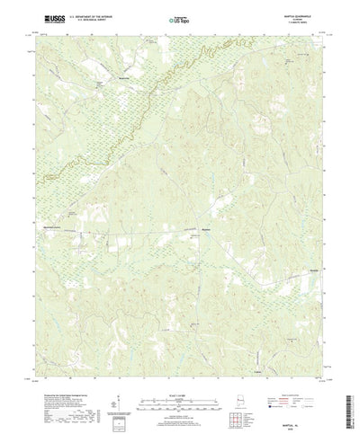 United States Geological Survey Mantua, AL (2020, 24000-Scale) digital map