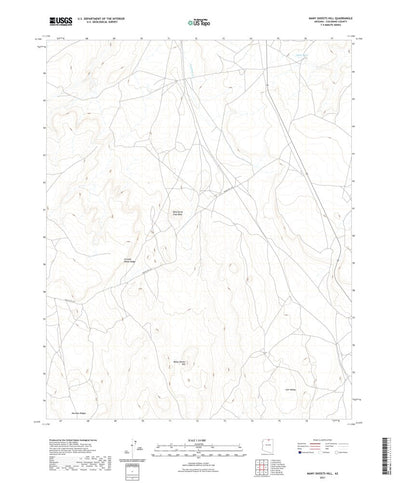 United States Geological Survey Many Ghosts Hill, AZ (2021, 24000-Scale) digital map
