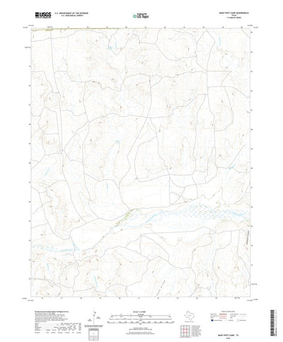 United States Geological Survey Many Post Camp, TX (2022, 24000-Scale) digital map