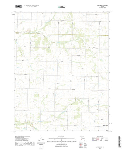 United States Geological Survey Maple Grove, MO (2021, 24000-Scale) digital map