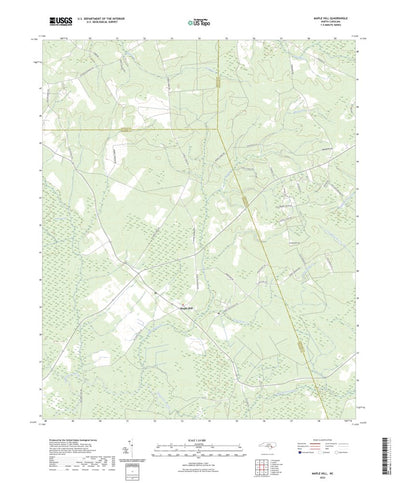 United States Geological Survey Maple Hill, NC (2022, 24000-Scale) digital map