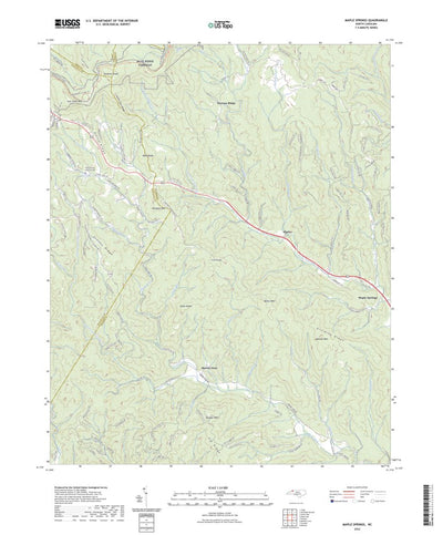United States Geological Survey Maple Springs, NC (2022, 24000-Scale) digital map