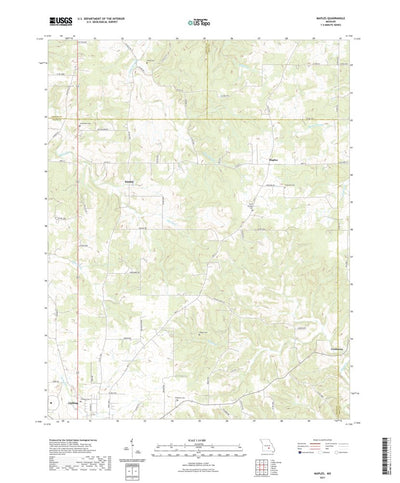 United States Geological Survey Maples, MO (2021, 24000-Scale) digital map
