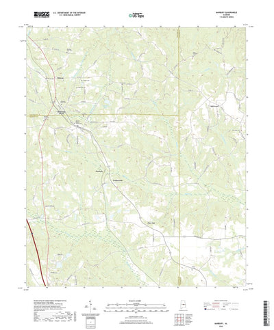 United States Geological Survey Marbury, AL (2020, 24000-Scale) digital map