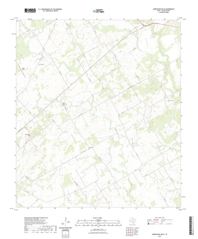 United States Geological Survey Marcelinas Hills, TX (2022, 24000-Scale) digital map