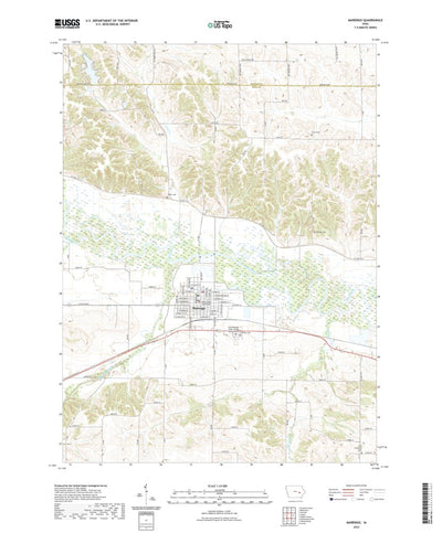 United States Geological Survey Marengo, IA (2022, 24000-Scale) digital map