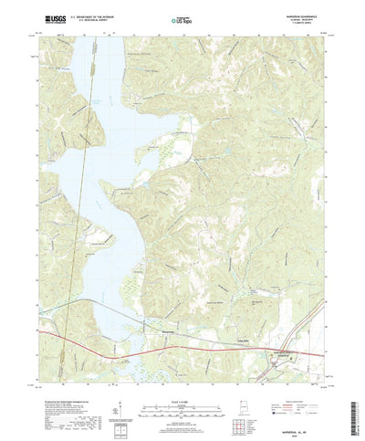United States Geological Survey Margerum, AL (2020, 24000-Scale) digital map