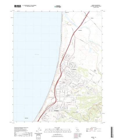United States Geological Survey Marina, CA (2021, 24000-Scale) digital map