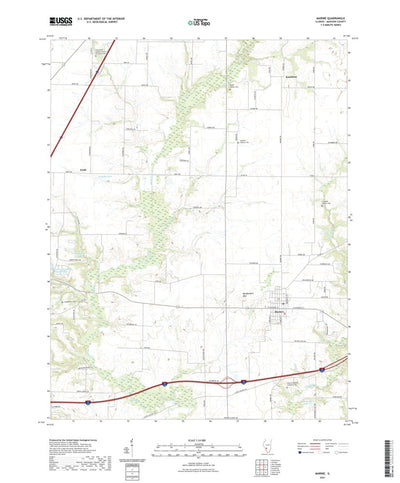 United States Geological Survey Marine, IL (2021, 24000-Scale) digital map