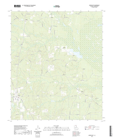 United States Geological Survey Marion East, LA (2020, 24000-Scale) digital map