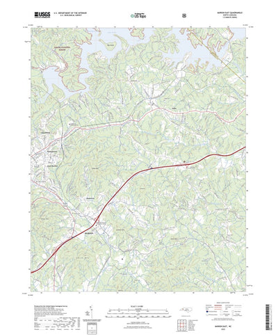 United States Geological Survey Marion East, NC (2022, 24000-Scale) digital map