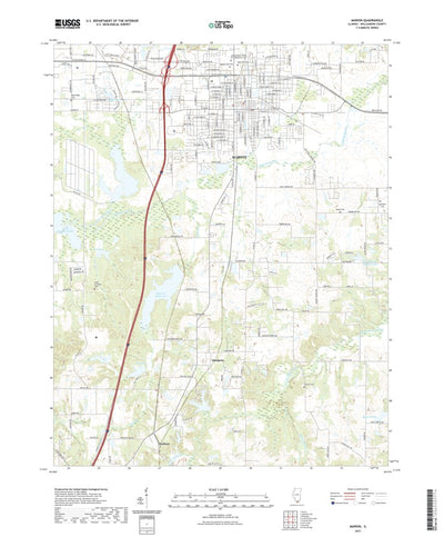 United States Geological Survey Marion, IL (2021, 24000-Scale) digital map