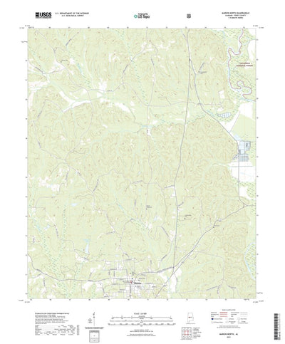 United States Geological Survey Marion North, AL (2021, 24000-Scale) digital map