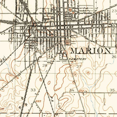 United States Geological Survey Marion, OH (1903, 62500-Scale) digital map
