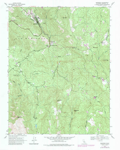 United States Geological Survey Mariposa, CA (1947, 24000-Scale) digital map