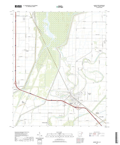 United States Geological Survey Marked Tree, AR (2020, 24000-Scale) digital map