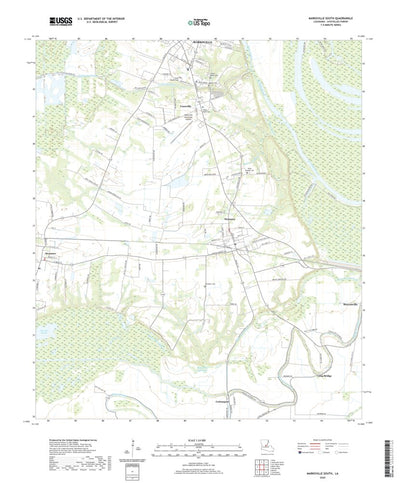 United States Geological Survey Marksville South, LA (2020, 24000-Scale) digital map
