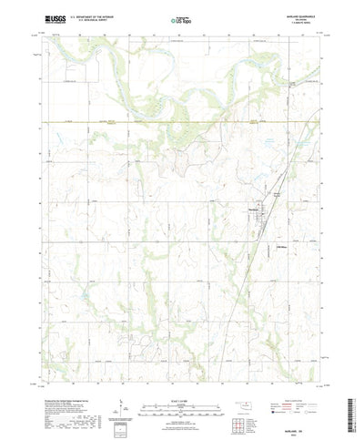 United States Geological Survey Marland, OK (2022, 24000-Scale) digital map