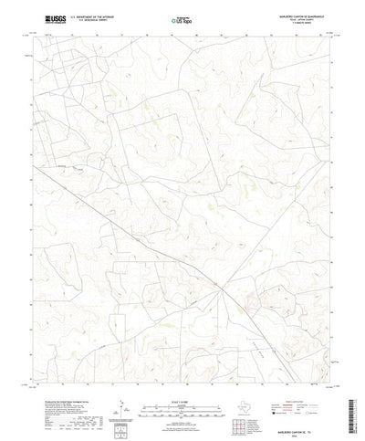 United States Geological Survey Marlboro Canyon SE, TX (2022, 24000-Scale) digital map